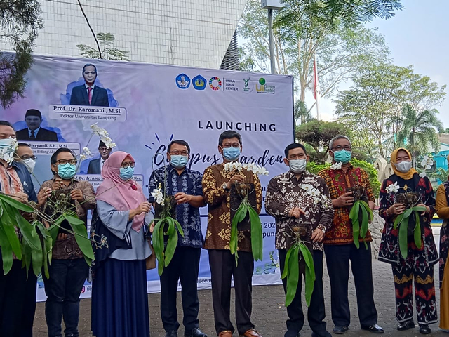 Unila Luncurkan Campus Garden dengan Berbagai Spesies Tanaman Anggrek