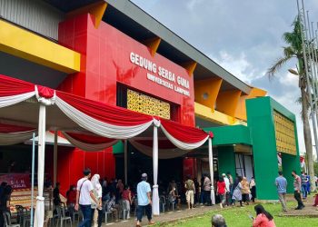 Peringati HUT Bhayangkara ke-75, Polda Lampung Gelar Vaksinasi Massal di Unila