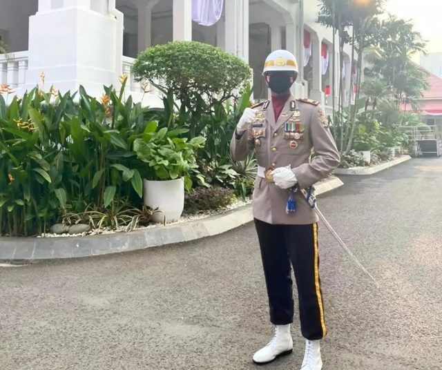 Sosok Brimob Polda Lampung yang Jadi Komandan Paskibraka HUT Ke-76 RI