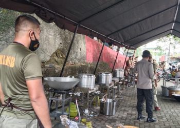 Polda Lampung Buka Dapur Umum dan Bagikan Oksigen Gratis untuk Masyarakat