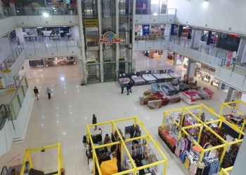 Hari Pertama Buka Saat PPKM Level 4, Mal di Bandar Lampung Masih Sepi Pengunjung