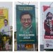 Penampakan Banner Puan, Cak Imin, dan Airlangga di Jalan Protokol Bandar Lampung