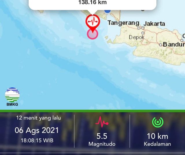 Gempa 5.5 Magnitudo Guncang Tanggamus, Gemparkan Masyarakat Lampung
