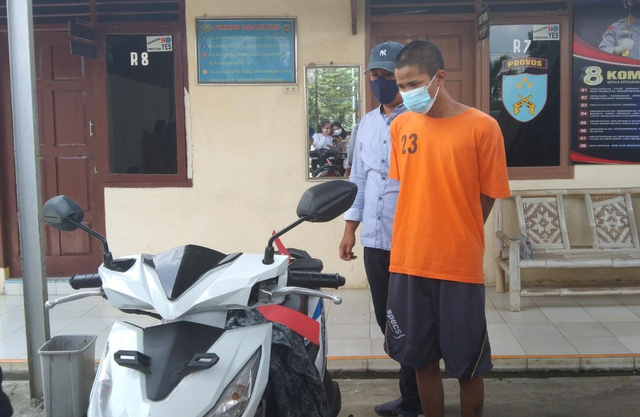 Tak Jera, Pemuda di Lampung Tetap Nekat Curi Motor Meski Sudah 2 Kali Ditahan