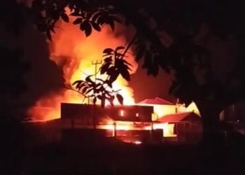 Diduga Korsleting Listrik, Toko Sembako di Lampung Selatan Ludes Terbakar