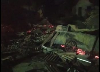 Sejumlah Ruko di Gedong Tataan Ludes Terbakar, Kerugian Capai Ratusan Juta