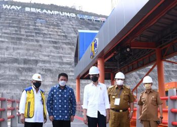 Presiden Jokowi Resmikan Bendungan Way Sekampung di Kabupaten Pringsewu, Lampung