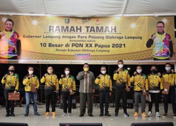 Gubernur Lampung Beri Penghargaan dan Bonus untuk Atlet Peraih Medali PON Papua