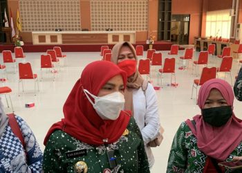 Bazar UMKM di Bandar Lampung Saat Pandemi, Tak Ada Tempat Duduk untuk Pembeli