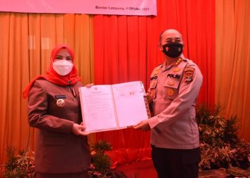 Pemkot Hibahkan Tanah dan Bangunan kepada Polresta Bandar Lampung