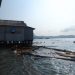 Angin Kencang dan Ombak Pasang Hancurkan Satu Rumah di Pesisir Bandar Lampung