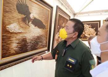 Karya Lukisan dari Media Kopi Turut Ramaikan Hari Kopi Internasional di Lampung