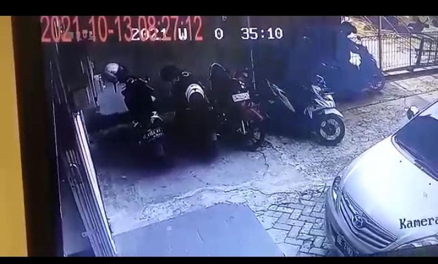Sedang Terparkir, Motor Milik Karyawan Bank di Bandar Lampung Digasak Maling