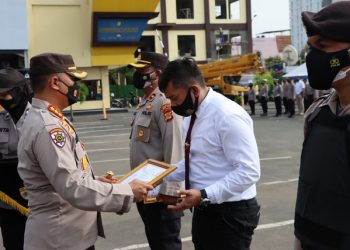 32 Personel Polresta Bandar Lampung Dapat Penghargaan, Ini di Antaranya