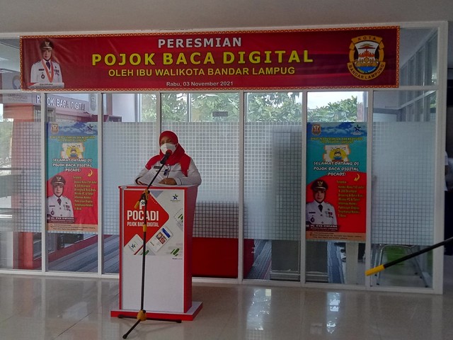 Gedung Pelayanan Pemkot Bandar Lampung Punya Pojok Baca Digital