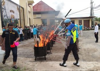 Beredar di Lampung, Narkoba Senilai Rp 147 Miliar Dimusnahkan