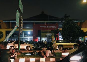 Foto: Suasana di Luar Gedung Pemilihan Ketua Umum PBNU di Universitas Lampung