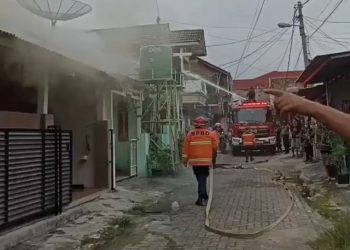 Diduga Tabung Gas Meledak, 3 Rumah di Bandar Lampung Terbakar