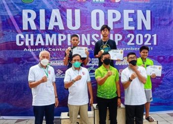 2 Perenang Asal Bandar Lampung Raih 7 Medali Emas di Kejuaraan Renang Riau Open