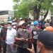 Soal BPJS Ketenagakerjaan, Puluhan Buruh Demo di Kantor Koperasi TKBM Lampung