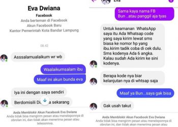 Akun FB Palsu Walkot Bandar Lampung Minta OTP, Eva Dwiana Imbau Warga Hati-hati