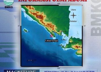 Gempa 4.1 Magnitudo Getarkan Tanggamus, Lampung