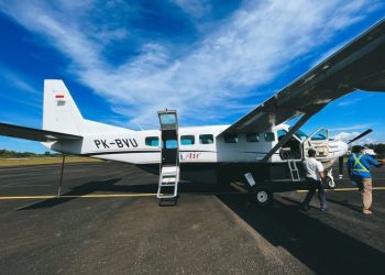 Foto: Penerbangan Perdana Susi Air Rute Bandar Lampung – Krui