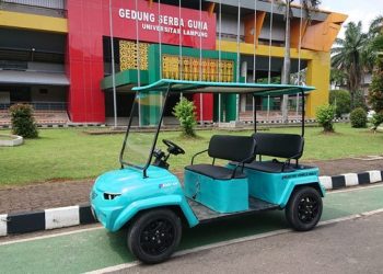 Universitas Lampung Sukses Luncurkan Mobil Listrik Pertama Bernama E.V.U 01
