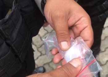Patroli Sabhara Polresta Bandar Lampung, 2 Pemuda Diamankan Bawa 4 Paket Sabu