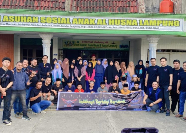 Berbagi Bersama, Max Republic Bandar Lampung Adakan Bakti Sosial di Panti Asuhan Al Husna