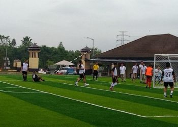 Dirkrimum Hattrick, Polda Lampung Kalahkan Insan Media dengan Skor 3-1