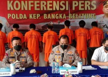 Pakai Pukat Harimau, Tujuh Nelayan Asal Lampung Ditangkap di Bangka Belitung