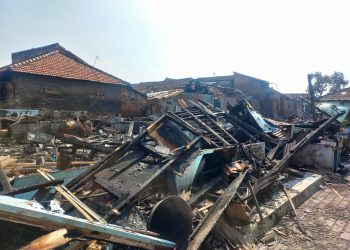 Kondisi Pasca-Kebakaran yang Menewaskan Ibu dan Anak Saat Berpelukan