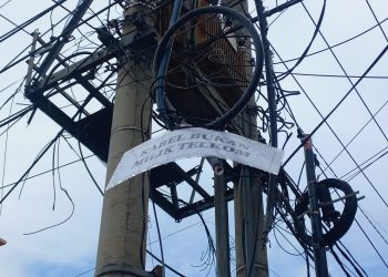 Usai Viral, Kabel di Trotoar Jalan Sudirman Bandar Lampung Ditempeli Kertas