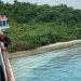Kapal Terdampar di Pulau Tak Berpenghuni di Lampung Selatan