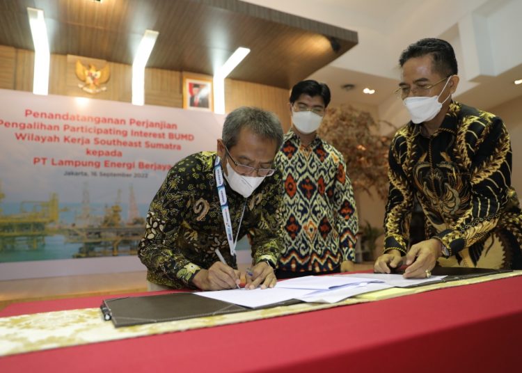 PHE OSES Alihkan Participating Interest BUMD WK Southeast Sumatra kepada PT Lampung Energi Berjaya