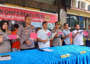 Selama Sebulan, Polresta Bandar Lampung Tangkap 22 Tersangka, 2 Orang Ditembak