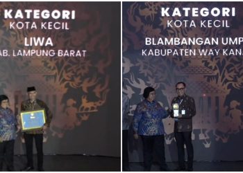 Dua kabupaten di Lampung yakni Lampung Barat (Liwa) dan Way Kanan (Blambangan Umpu) meraih penghargaan Adipura 2022 dari Kementerian LHK. | Foto : Kementerian LHK.