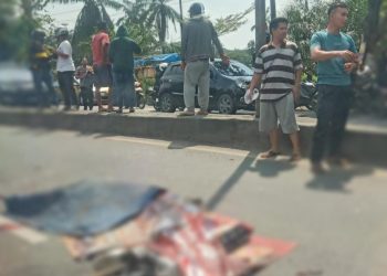 Pengendara Motor di Lampung Meninggal Dunia Usai Terlindas Truk