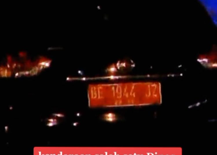 Terungkap, Pemilik Mobil Dinas yang Viral di Lampung