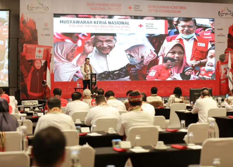 Buka Mukernas PMI Tahun 2023 di Lampung, Ini Pesan Ketua PMI Pusat Jusuf Kalla