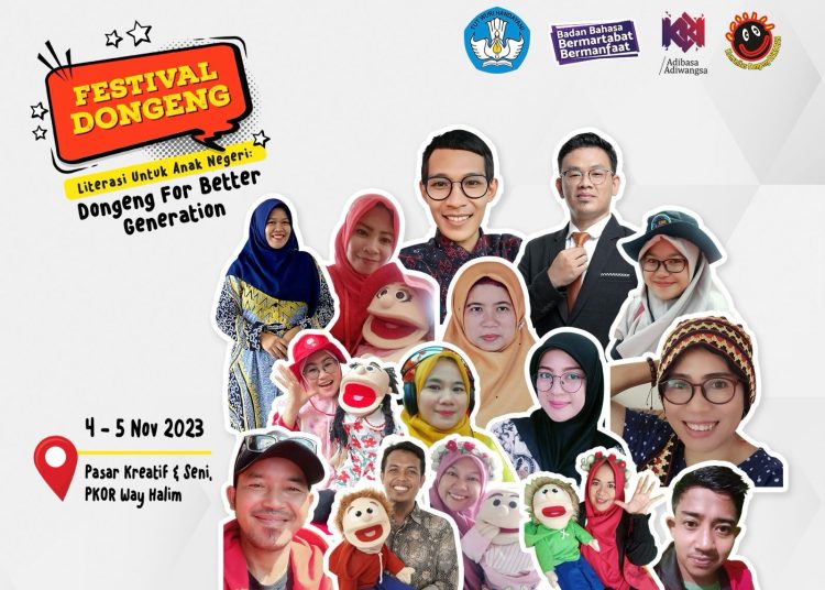 Besok, Ada 15 Pendongeng Siap Hibur Anak-anak di PKOR Way Halim