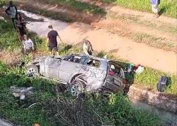Detik-detik Pajero Masuk Jurang Tol Lampung, Diduga Karena Kecepatan Tinggi
